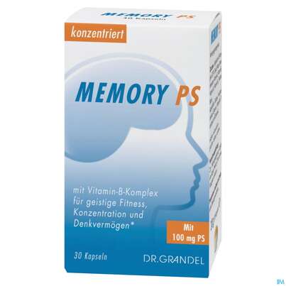 Sie sehen eine Packung Dr.grandel Memory Ps +vitamin B-komplex Kapseln Nr.30 30st, Produktbild: 02 Dr.grandel Memory Ps +vitamin B-komplex Kapseln Nr.30 30st, A-Nr.: 3093717 - 02