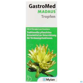 Sie sehen eine Packung Gastromed-madaus Tropfen 100ml, Produktbild: 01 Gastromed-madaus Tropfen 100ml, A-Nr.: 4472747 - 01