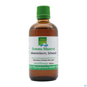 Gemmo Mazerat Johannisbeere/schwarz Ribes Nigrum Phytopharma 100ml, A-Nr.: 5394127 - 01