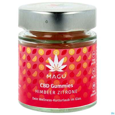 Cbd Gummies Magu/doskar Himbeer Zitrone 40stk 80g, A-Nr.: 5733799 - 01