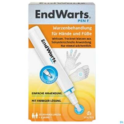 Sie sehen eine Packung Endwarts F Pen Gegen Warzen 3ml, Produktbild: 04 Endwarts F Pen Gegen Warzen 3ml, A-Nr.: 5817645 - 04