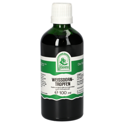 Sie sehen eine Packung WEISSDORN TROPFEN 100 ML, Produktbild: 01 WEISSDORN TROPFEN 100 ML, A-Nr.: 4246643 - 01