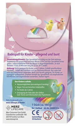 Sie sehen eine Packung Tetesept Kids Badeüberraschung Regenbogenponys, Produktbild: 03 Tetesept Kids Badeüberraschung Regenbogenponys, A-Nr.: 5664928 - 03