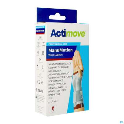 Sie sehen eine Packung Actimove Aktivbandage Manumotion Links M 7349744 1st, Produktbild: 02 Actimove Aktivbandage Manumotion Links M 7349744 1st, A-Nr.: 5059966 - 02