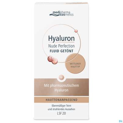 Hyaluron Nude Perfection Getoentes Fluid Mittlerer Typ Lsf 20 50ml, A-Nr.: 4914719 - 02