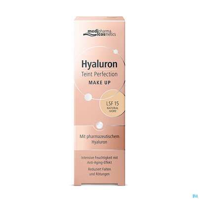 Sie sehen eine Packung Hyaluron Teint Perfection Make-up Natural Ivory 30ml, Produktbild: 03 Hyaluron Teint Perfection Make-up Natural Ivory 30ml, A-Nr.: 4881291 - 03