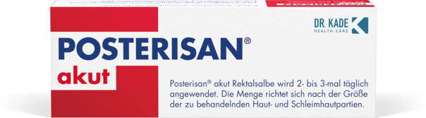 Sie sehen eine Packung Posterisan® akut, Produktbild: 01 Posterisan® akut, A-Nr.: 5503504 - 01