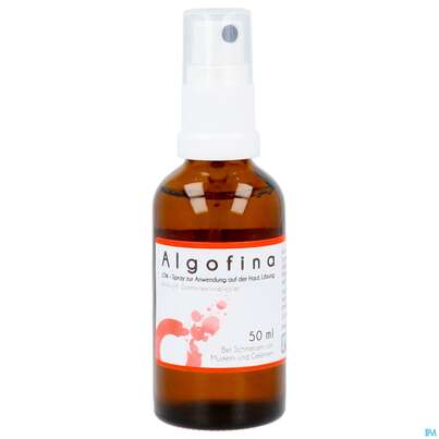 Sie sehen eine Packung Algofina 10% Spray Z Anw.auf Der Haut Lösung 50ml, Produktbild: 07 Algofina 10% Spray Z Anw.auf Der Haut Lösung 50ml, A-Nr.: 4478336 - 07