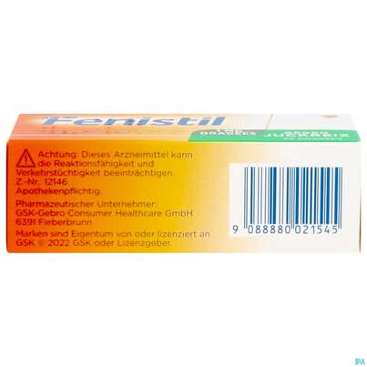 Sie sehen eine Packung Fenistil Drag 1mg 30st, Produktbild: 01 Fenistil Drag 1mg 30st, A-Nr.: 0021545 - 01