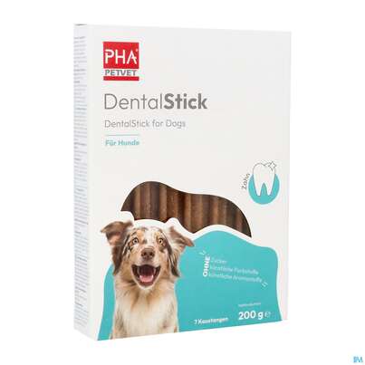 Sie sehen eine Packung Veterinaerprodukte Pha Dentalstick Vet 200g, Produktbild: 03 Veterinaerprodukte Pha Dentalstick Vet 200g, A-Nr.: 4235042 - 03