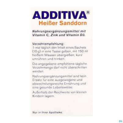 Additiva Pulver Heisser Sanddorn Granatapfel 10st, A-Nr.: 5810146 - 11