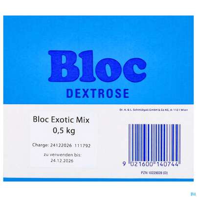 Sie sehen eine Packung Bloc Traubzu Misch-exotic 500g, Produktbild: 03 Bloc Traubzu Misch-exotic 500g, A-Nr.: 2416147 - 03