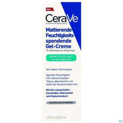 Cerave Feuchtigkeitsspendend Gel-creme Mattierend 52ml, A-Nr.: 5882281 - 01