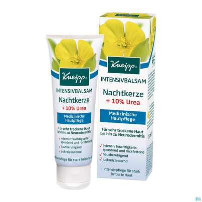 Sie sehen eine Packung Kneipp Intensivbalsam Nachtkerze 75ml, Produktbild: 02 Kneipp Intensivbalsam Nachtkerze 75ml, A-Nr.: 3171759 - 02