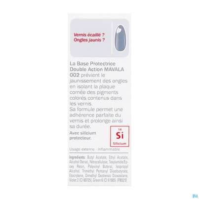 Mavala 002 Doppel-aktion M.silic Base Unterlack +silicium 10ml, A-Nr.: 2976633 - 08