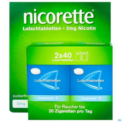 Nicorette Lutschtabl Freshmint 2mg 80st, A-Nr.: 5530151 - 02