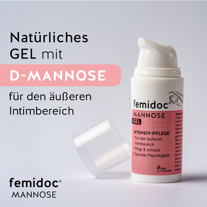 Sie sehen eine Packung femidoc® MANNOSE GEL, Produktbild: 03 femidoc® MANNOSE GEL, A-Nr.: 5739543 - 03