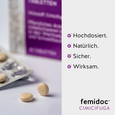 Sie sehen eine Packung femidoc CIMICIFUGA 13 mg Filmtabletten, Produktbild: 05 femidoc CIMICIFUGA 13 mg Filmtabletten, A-Nr.: 5533787 - 05