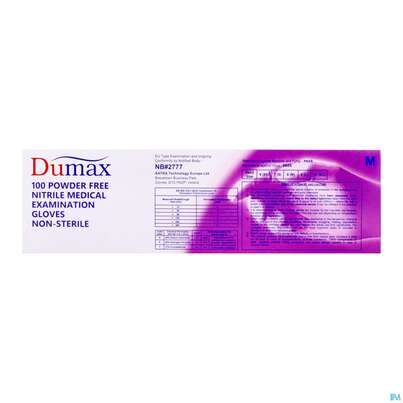 Untersuchungshandschuhe -dumax/nitril Puderfrei M 100st, A-Nr.: 5819265 - 06