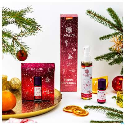 Sie sehen eine Packung Taoasis Baldini Raumspray Happy Christmas 50ml, Produktbild: 06 Taoasis Baldini Raumspray Happy Christmas 50ml, A-Nr.: 5374455 - 06