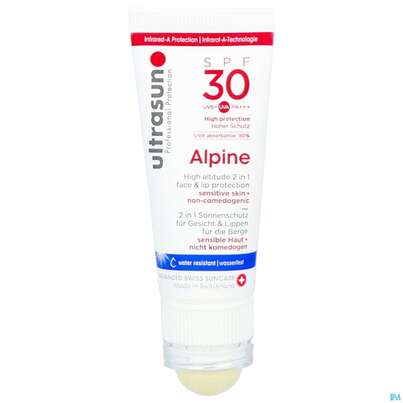 Sie sehen eine Packung Sonnenprodukte Ultrasun 20ml+2,3g Alpine Compi Spf30 62550 1st, Produktbild: 09 Sonnenprodukte Ultrasun 20ml+2,3g Alpine Compi Spf30 62550 1st, A-Nr.: 4604108 - 09