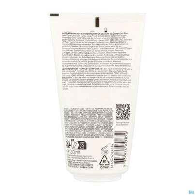 Sie sehen eine Packung Sonnenprodukte La Roche Posay Anthelios/uv/mune Face +body Mil Lsf 50+ 150ml, Produktbild: 04 Sonnenprodukte La Roche Posay Anthelios/uv/mune Face +body Mil Lsf 50+ 150ml, A-Nr.: 5896768 - 04