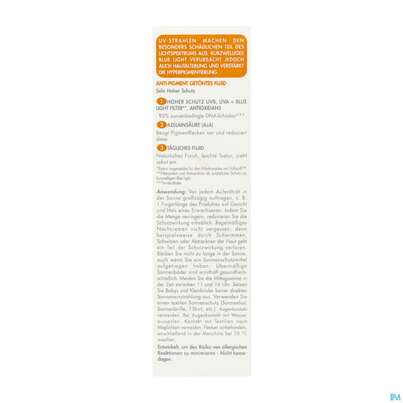 Sie sehen eine Packung Sonnenprodukte Avene Anti/pigmentation Fluid Spf50+ 40ml, Produktbild: 03 Sonnenprodukte Avene Anti/pigmentation Fluid Spf50+ 40ml, A-Nr.: 5899181 - 03