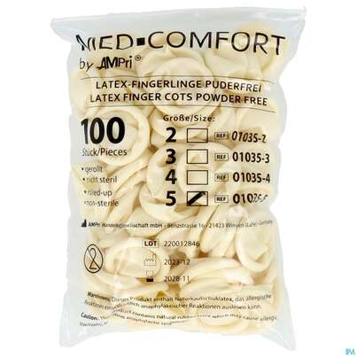 Sie sehen eine Packung Fingerlinge Eurohelp Latex Kondom Gerollt Gr 5 100st, Produktbild: 01 Fingerlinge Eurohelp Latex Kondom Gerollt Gr 5 100st, A-Nr.: 2370267 - 01