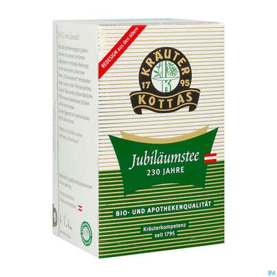 Sie sehen eine Packung Dr.Kottas Tee Jubilaeumstee 20st, Produktbild: 02 Dr.Kottas Tee Jubilaeumstee 20st, A-Nr.: 5940280 - 02