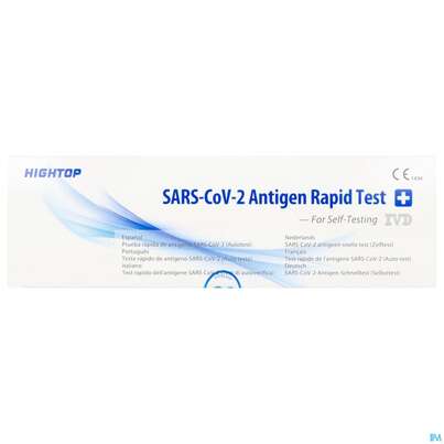 Sie sehen eine Packung Diagnostika U.zubehoer Covid-19/antigen Lai Hightop Box 5st, Produktbild: 01 Diagnostika U.zubehoer Covid-19/antigen Lai Hightop Box 5st, A-Nr.: 5920432 - 01