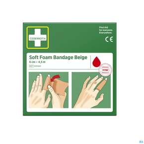 Cederroth Snoegg Pflasterverband Selbsthaftend Latexfrei Rolle Beige 6x 450cm 1st, A-Nr.: 5692528 - 01