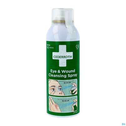 Sie sehen eine Packung Cederroth Eye +wound Spray Ref 7 150ml, Produktbild: 02 Cederroth Eye +wound Spray Ref 7 150ml, A-Nr.: 5290043 - 02