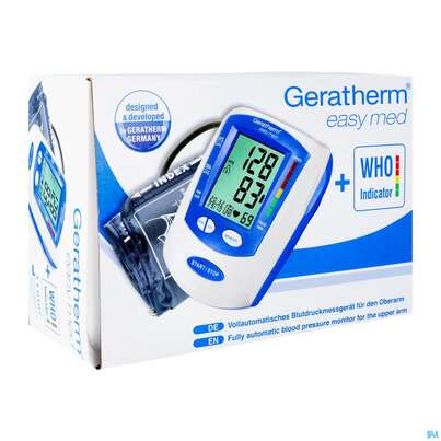 Sie sehen eine Packung Blutdruckmesser Geratherm Oberarm Easy Med 1st, Produktbild: 02 Blutdruckmesser Geratherm Oberarm Easy Med 1st, A-Nr.: 3965927 - 02