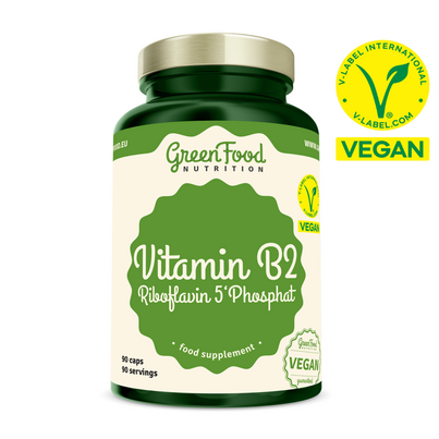 GreenFood Nutrition Vitamin B2 Riboflavin 5'Phosphat 90 Kapsel, A-Nr.: 6004312 - 01