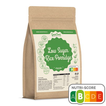 GreenFood Nutrition Low Sugar Reis Schnellbrei 500g Kakao, A-Nr.: 5633879 - 01