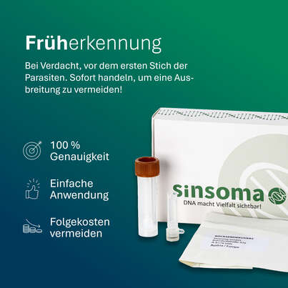 Sie sehen eine Packung Bettwanzen PCR-Test für Zuhause, Produktbild: 03 Bettwanzen PCR-Test für Zuhause, A-Nr.: 6010927 - 03