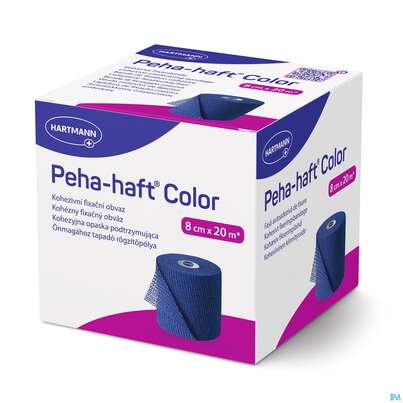Sie sehen eine Packung Peha-haft Color Latexfrei Blue 20mx 8cm 1st, Produktbild: 03 Peha-haft Color Latexfrei Blue 20mx 8cm 1st, A-Nr.: 3879837 - 03