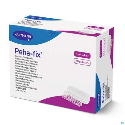 Sie sehen eine Packung Elastische Binden Peha-fix Fixierbinde 4mx 6cm 1st, Produktbild: 04 Elastische Binden Peha-fix Fixierbinde 4mx 6cm 1st, A-Nr.: 4902805 - 04