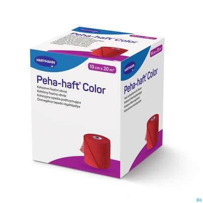 Sie sehen eine Packung Peha-haft Color Latexfrei Red 20mx 10cm 1st, Produktbild: 03 Peha-haft Color Latexfrei Red 20mx 10cm 1st, A-Nr.: 3879814 - 03