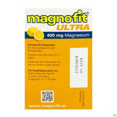 Sie sehen eine Packung Magnofit Ultra 400mg Stick 30st, Produktbild: 08 Magnofit Ultra 400mg Stick 30st, A-Nr.: 5833472 - 08