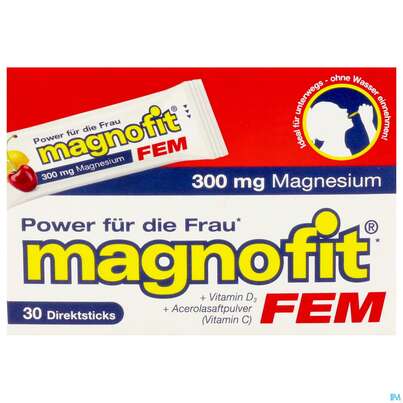 Magnofit Fem 300mg Stick 30st, A-Nr.: 5833503 - 09