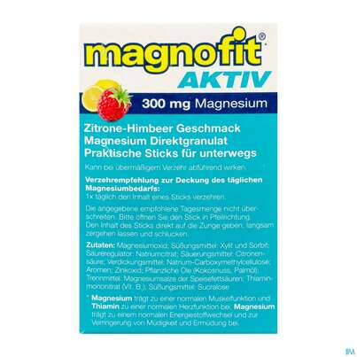 Magnofit Aktiv 300mg Stick 30st, A-Nr.: 5833495 - 03