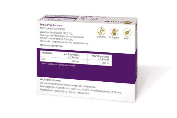 Apremia Zink 30mg Kapseln, A-Nr.: 3936044 - 02