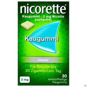 Nicorette/classic Kaugummi Z Raucherentw 2mg 30st, A-Nr.: 1267685 - 01