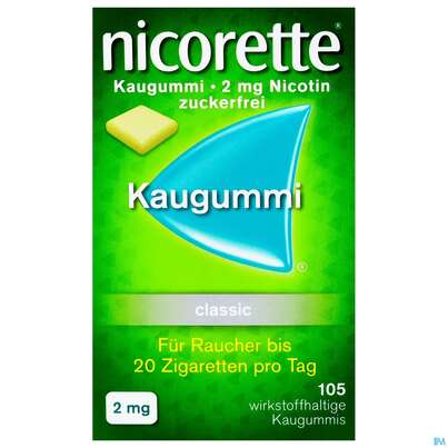 Nicorette/classic Kaugummi Z Raucherentw 2mg 105st, A-Nr.: 0694161 - 01
