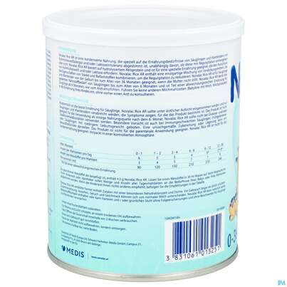 Sie sehen eine Packung Novalac Rice Ar 400g, Produktbild: 05 Novalac Rice Ar 400g, A-Nr.: 5726902 - 05