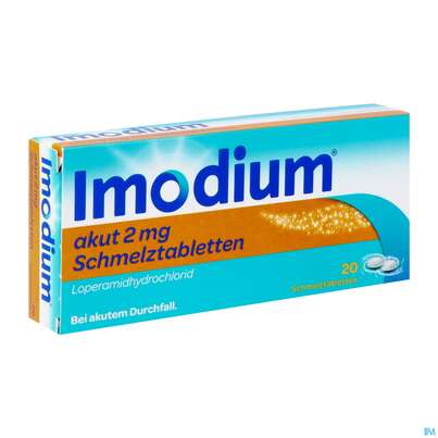 Imodium Akut Schmelztabl 2mg 20st, A-Nr.: 3769238 - 04