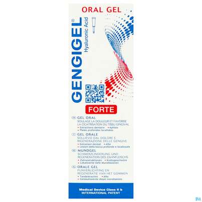 Sie sehen eine Packung Gengigel Mund +zahnfleischpflege Gel Oral Forte 8ml, Produktbild: 01 Gengigel Mund +zahnfleischpflege Gel Oral Forte 8ml, A-Nr.: 5305000 - 01