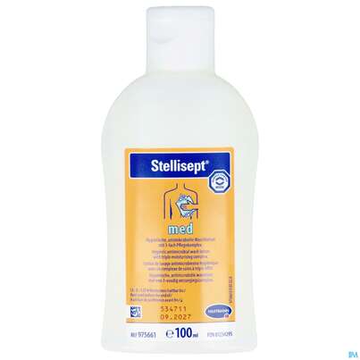 Sie sehen eine Packung Stellisept Med Antimikrob.waschlotion -hartmann 100ml, Produktbild: 03 Stellisept Med Antimikrob.waschlotion -hartmann 100ml, A-Nr.: 3699199 - 03
