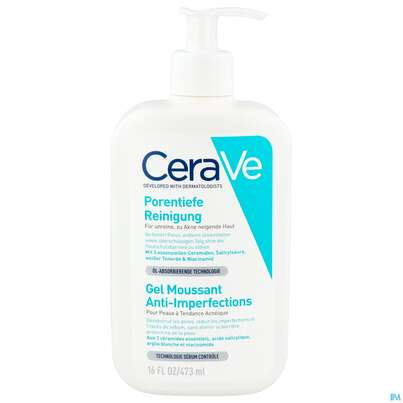 Sie sehen eine Packung Cerave Porentiefe Reinigung 473ml, Produktbild: 02 Cerave Porentiefe Reinigung 473ml, A-Nr.: 5969757 - 02